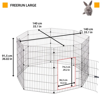 Вольер Ferplast FREERUN LARGE для кроликов и морских свинок металл