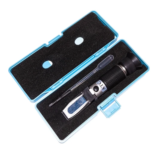 Рефрактометр для алкоголя 0-25%, 0-20 Бауми