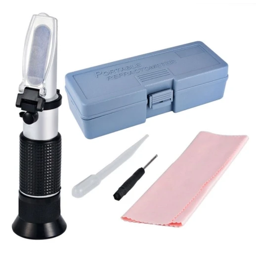 Рефрактометр для алкоголя 0-25%, 0-20 Бауми