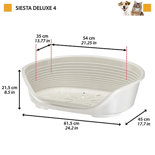 Лежак Ferplast SIESTA DELUXE 4 пластиковый светло-зеленый