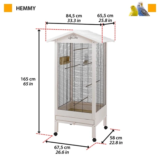 Вольер для птиц Ferplast HEMMY деревянный