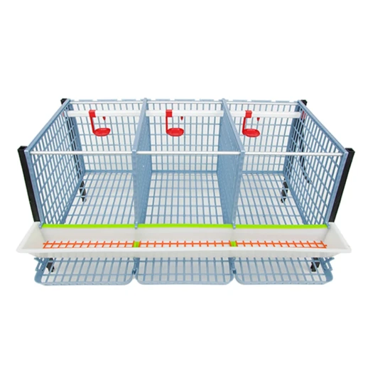 Клетка для кур-несушек Cimuka Comfortplast 3 секции 2 яруса высотой по 40 см пластиковая