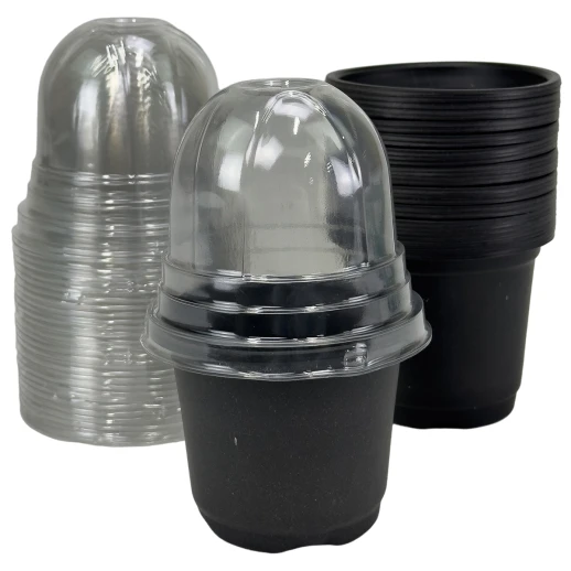 Горшки для рассады HobbyFarm с крышкой, 30 шт.