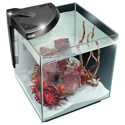 Аквариум Newa More NMO 50 Daylight LED 45 л с фильтром, нагревателем и освещением рассвет-закат, черный NEW VERSION
