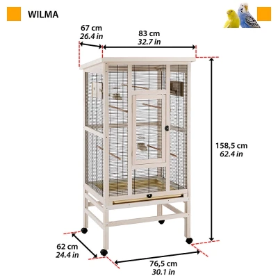 Вольер для птиц Ferplast WILMA деревянный