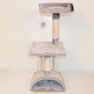 Когтеточка-комплекс Pet Choice 36х36х88 см светло-серый