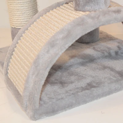 Когтеточка-комплекс Pet Choice 36х36х88 см светло-серый