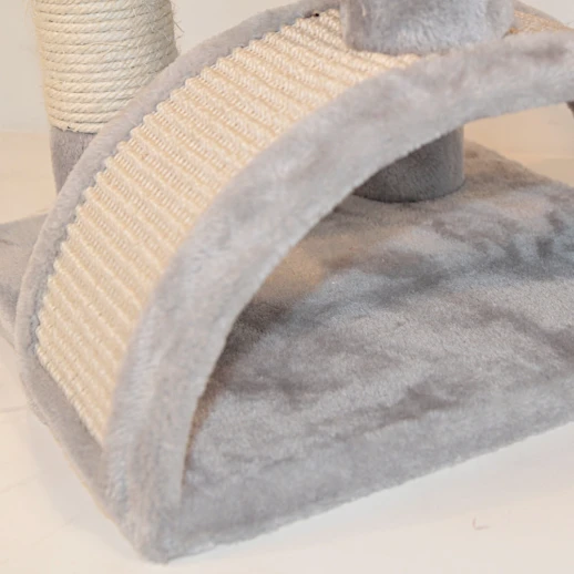 Когтеточка-комплекс Pet Choice 36х36х88 см светло-серый