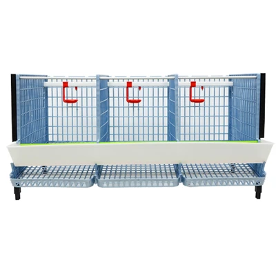 Клетка Cimuka Comfortplast для кур-несушек 3 секции 3 яруса высотой по 40 см пластиковая