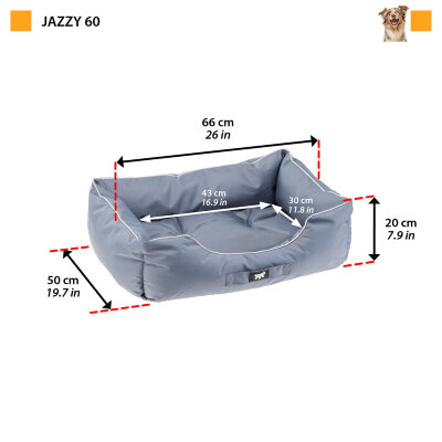 Софа Ferplast JAZZY 60 серая из водоотталкивающей ткани