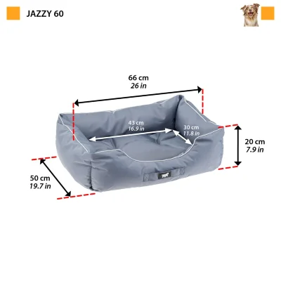 Софа Ferplast JAZZY 60 серая из водоотталкивающей ткани
