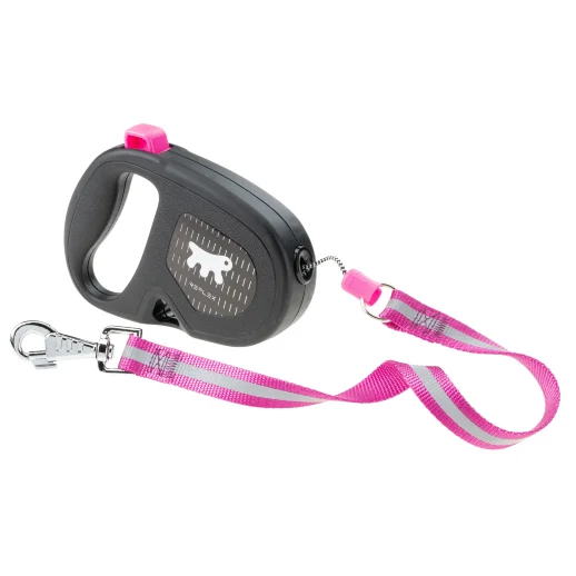 Рулетка Ferplast FLIPPY ONE Reflex L фуксия шнур 5м 35 кг
