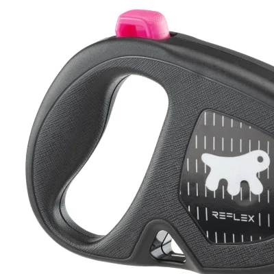 Рулетка Ferplast FLIPPY ONE Reflex L фуксия шнур 5м 35 кг