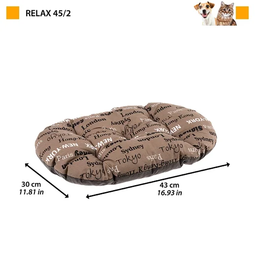 Подушка мягкая Ferplast RELAX 45/2 для собак и кошек Города