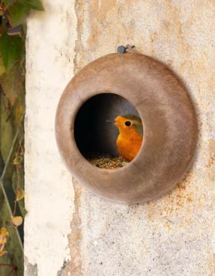 Уличная кормушка Ferplast PIKI 2 для диких птиц коричневая