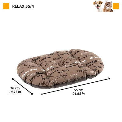 Подушка мягкая Ferplast RELAX 55/4 для собак и кошек Города
