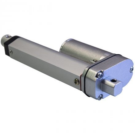 Актуатор (линейный привод) длина 100 мм, питание 12 вольт, нагрузка до 130 кг, скорость 7 мм/сек