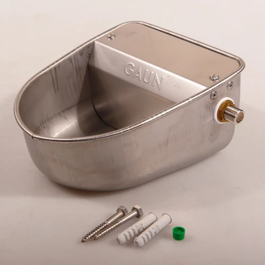 Поилка чашечная Gaun автоматическая 2,2 литра нержавеющая сталь