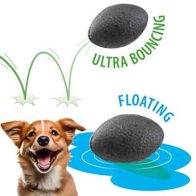 Игрушка - мяч регби Ferplast CHEWA BOING L плавающий черный