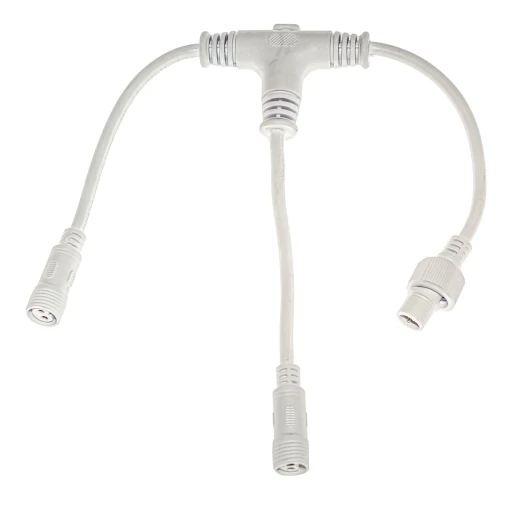 Белый тройник для подключения драйверов к сети 220 вольт