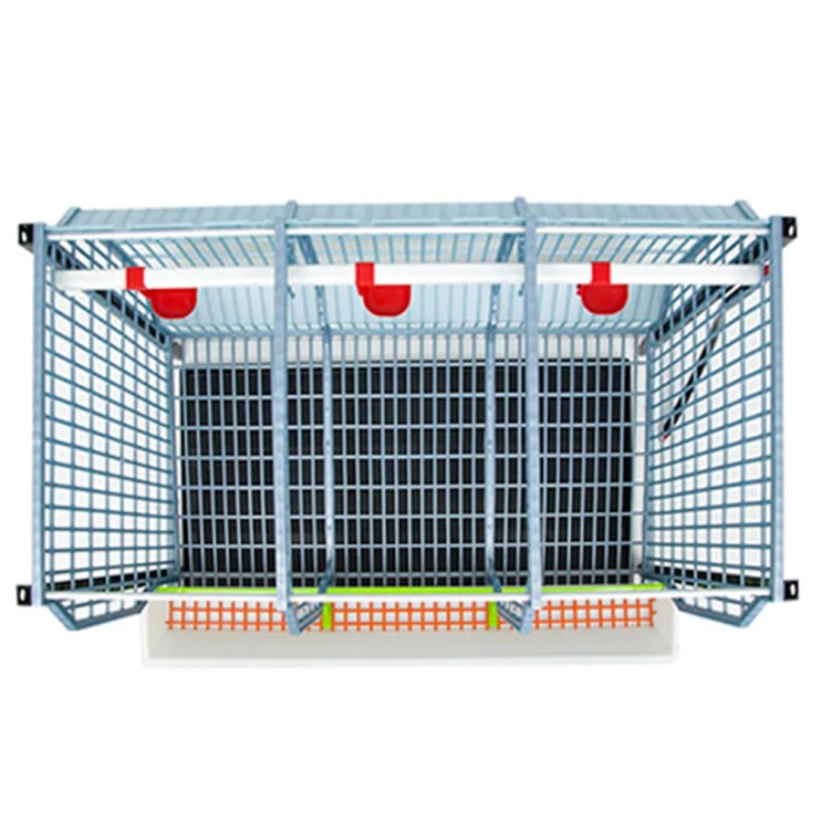 Клетка для кур-несушек Cimuka Comfortplast 3 секции 3 яруса высотой по 60 см пластиковая