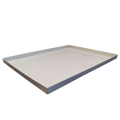 Поддон 33х12х2 см пластиковый из полипропилена, универсальный, серый