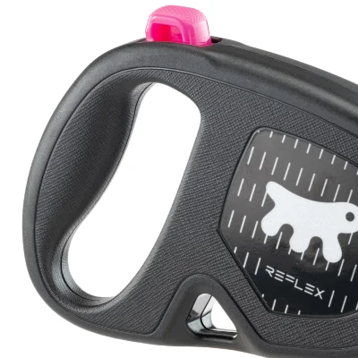Рулетка Ferplast FLIPPY ONE Reflex L фуксия лента 5м 50 кг