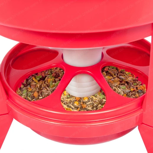 Кормушка бункерная Gaun 21 кг. пластик с разд. решеткой на ножках