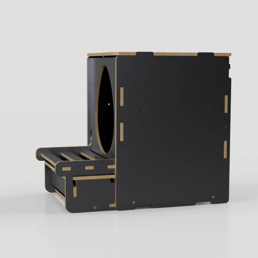 Гнездо для кур-несушек МирПтиц EggBOX 2D двустороннее с яйцесборником с прямой крышей