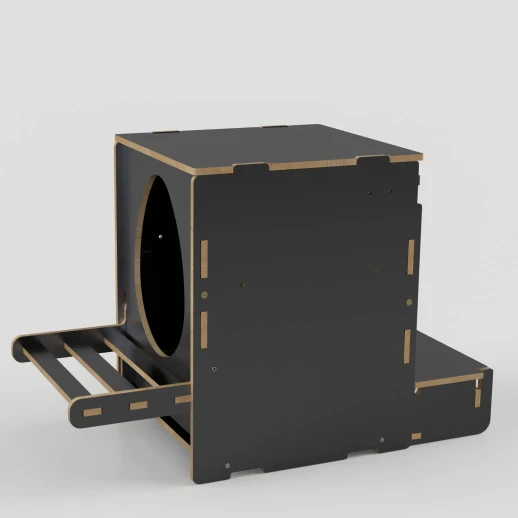 Гнездо для кур-несушек МирПтиц EggBOX 2D двустороннее с яйцесборником с прямой крышей