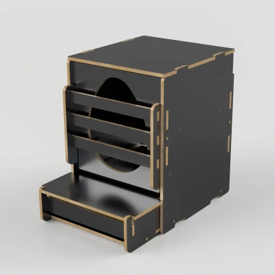 Гнездо для кур-несушек МирПтиц EggBOX 2D двустороннее с яйцесборником с прямой крышей