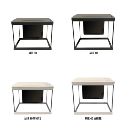 Аквариум Newa Mirabello MIR 40 LED, 40 л, с фильтром, нагревателем и освещением рассвет-закат, серый NEW VERSION