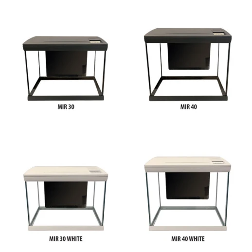 Аквариум Newa Mirabello MIR 40 LED, 40 л, с фильтром, нагревателем и освещением рассвет-закат, серый NEW VERSION