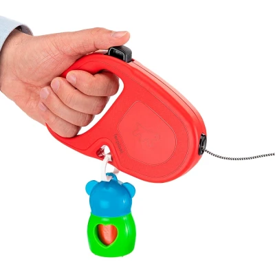 Рулетка Ferplast FLIPPYONE L красная шнур 5м 35кг