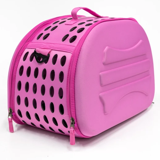 Сумка-переноска Catidea с жесткими стенками 46х29х34 см розовый