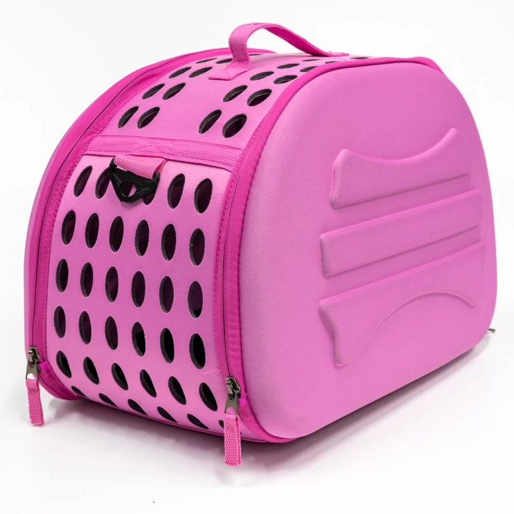 Сумка-переноска Catidea с жесткими стенками 46х29х34 см розовый