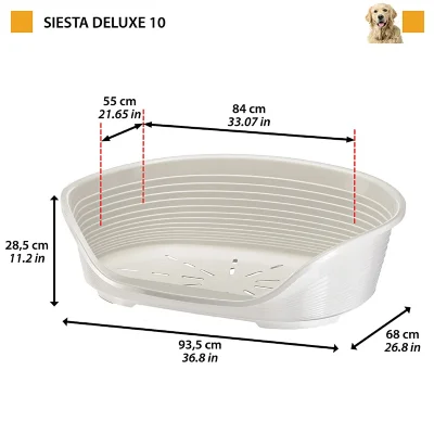 Лежак Ferplast SIESTA DELUXE 10 пластиковый бордовый