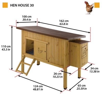Деревянный домик для кур Ferplast HEN HOUSE 30