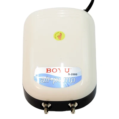 Компрессор Boyu S-2000 3 Вт для аквариума 240-480 л два канала, регулятор, низкий уровень шума