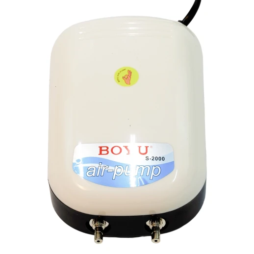 Компрессор Boyu S-2000 3 Вт для аквариума 240-480 л два канала, регулятор, низкий уровень шума