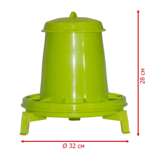Кормушка бункерная Novital 3,5 кг. пластик с разделительной решеткой на ножках