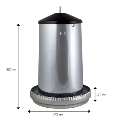 Кормушка бункерная Contro Fratelli 40 кг. металл