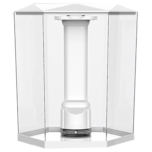 Аквариум Pawgether WF-4 панорамный 11 л, настольный с фильтром и светильником