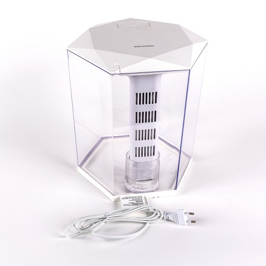 Аквариум Pawgether WF-4 панорамный 11 л, настольный с фильтром и светильником