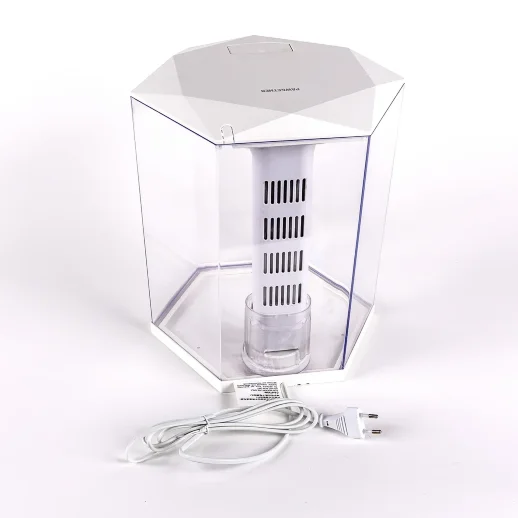 Аквариум Pawgether WF-4 панорамный 11 л, настольный с фильтром и светильником