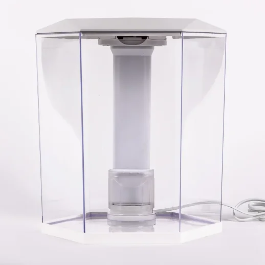 Аквариум Pawgether WF-4 панорамный 11 л, настольный с фильтром и светильником