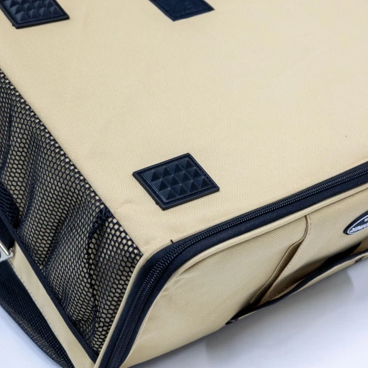 Сумка-переноска Petcomer для собак и кошек 41х34х30 см бежевый