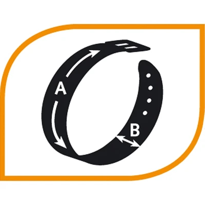 Ошейник Ferplast CLUB C10/25 с пластиковым креплением черный