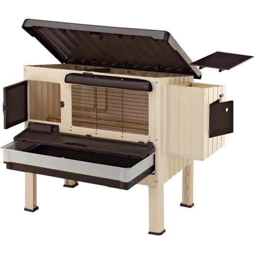 Пластиковый домик для кур Ferplast HAPPY FARM 120 бежевый пластик