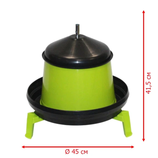 Кормушка бункерная Novital 10 кг. пластик на ножках